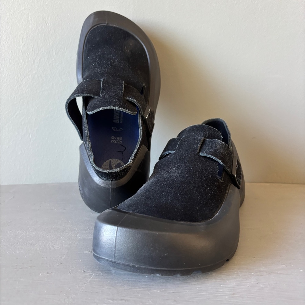 Birkenstock Reykjavik Nubuck Leather Shoes 39N Black - Picture 11 of 12